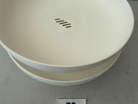 2 stevige plastieken fruitschalen diameter 26cm - afbeelding 3 van  3