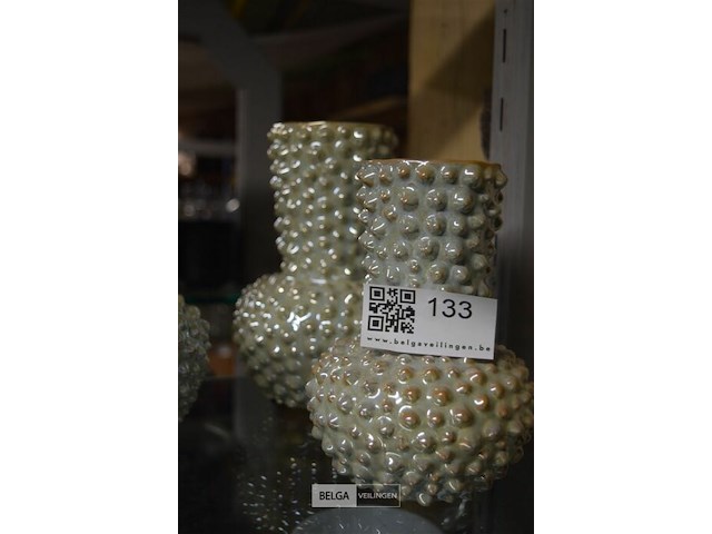 2 stijlvolle keramische vaas handmade - afbeelding 2 van  2