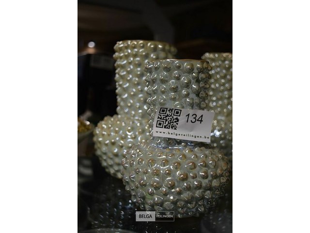 2 stijlvolle keramische vaas handmade - afbeelding 1 van  2