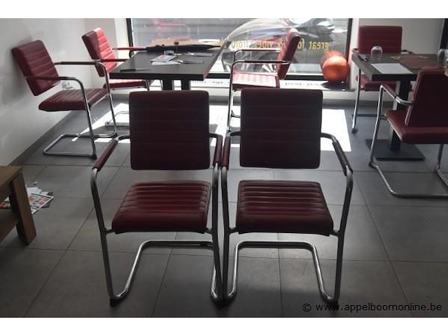 2 stoelen in skai bekleed - afbeelding 1 van  1