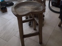 2 stoelen (passend bij boomstamtafels) - afbeelding 1 van  2