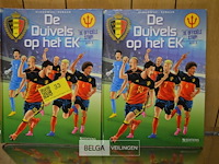 2 stripverhalen ; de rode duivels op het ek