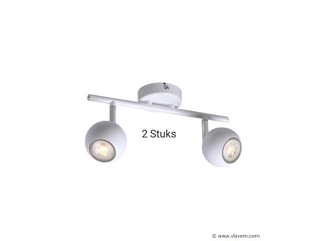 2 stuks abitaz plafondlamp bulma wit - afbeelding 1 van  2