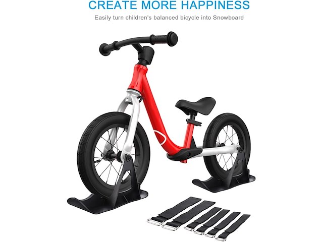 2 stuks skiboard voor fietsbalancing met riemen - afbeelding 4 van  4