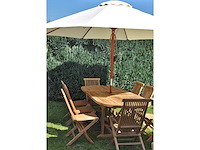 2 stuks vouwstoel in teak - afbeelding 3 van  3