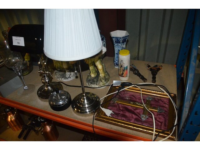 2 tafellampen, 12 diverse sierstukken - afbeelding 5 van  8