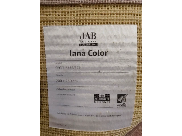2 tapijten jab anstoetz flooring uit de collectie lana color 200x250 cm gemaakt van zuivere scheerwol - afbeelding 7 van  7