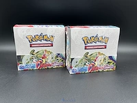 2 tcg-boosterboxen karmesin & purpur pokémon - duitstalig