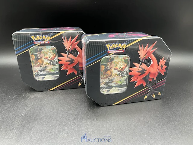 2 tcg-tins crown zenith galarian zapdos pokémon - engelstalig - afbeelding 1 van  8