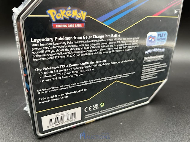 2 tcg-tins crown zenith galarian zapdos pokémon - engelstalig - afbeelding 6 van  8