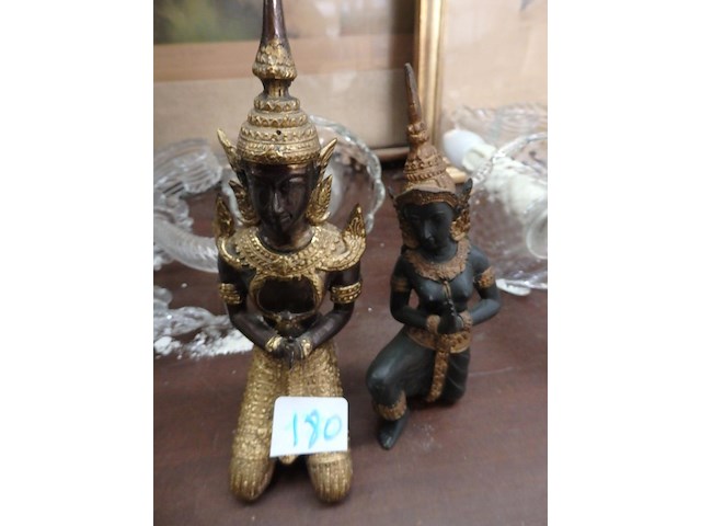 2 thaise beelden brons - afbeelding 2 van  2