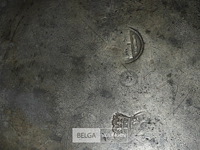 2 tinnen schotels vermoedelijk 18 eeuws met keurmerk - afbeelding 2 van  5