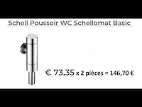 2 toiletduwkranen schell basic 02247