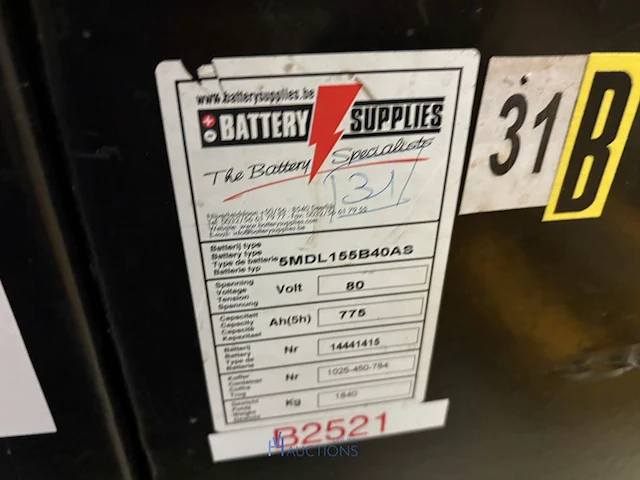 2 tractiebatterijen battery supplies - afbeelding 2 van  6