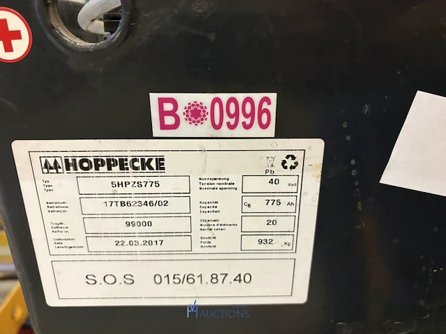2 tractiebatterijen hoppecke - afbeelding 6 van  8