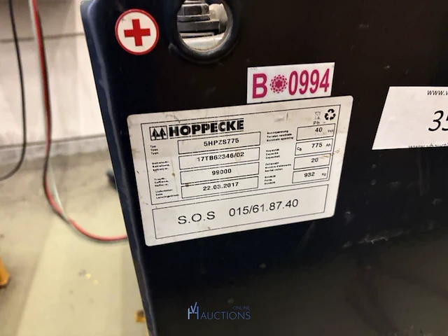 2 tractiebatterijen hoppecke - afbeelding 2 van  7