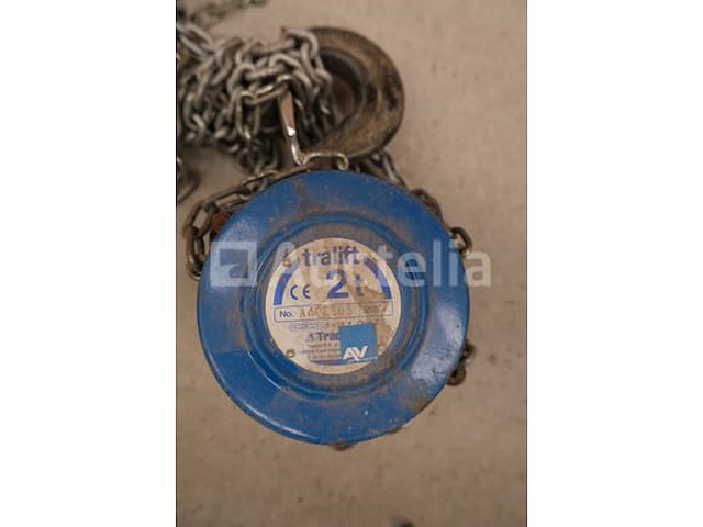 2 tralift handmatige kettingtakels van 2 ton - afbeelding 3 van  8