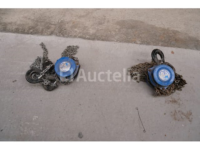 2 tralift handmatige kettingtakels van 2 ton - afbeelding 4 van  8