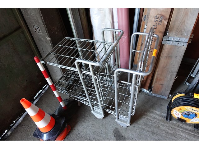 2 transportwagens met 2 niveau's - afbeelding 2 van  2