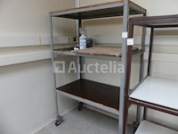 2 trolleys met 3 niveaus