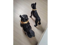 2 tuinbeelden hond - bulldog en boxer - afbeelding 3 van  4