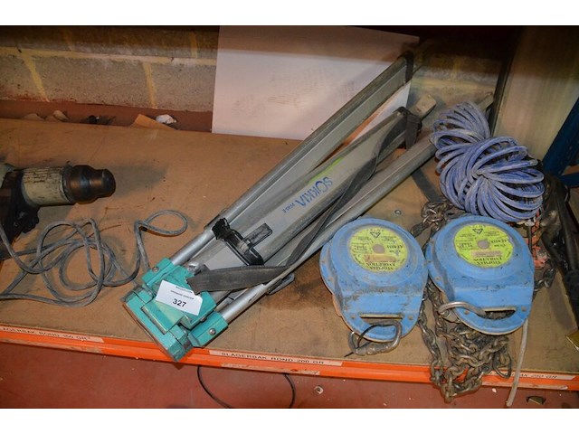 2 valbescherming stopmax evolution, takel, statief sokkia pf a5-e, waterpas nedo, waterpas rood - afbeelding 4 van  7
