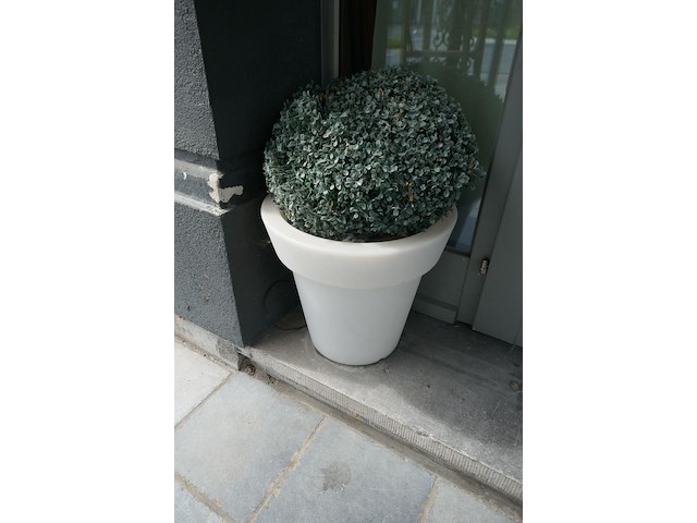 2 verlichte bloempotten - afbeelding 2 van  2
