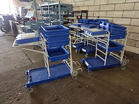 2 verrijdbare schoonmaakkarren - afbeelding 3 van  4