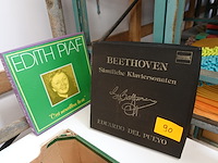 2 verzamelalbums met lp's (edith piaf en beethoven) - afbeelding 1 van  3