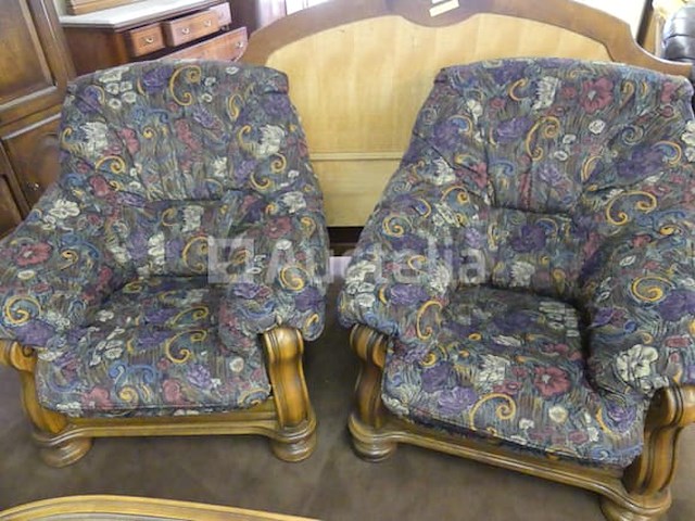 2 vintage fauteuils - afbeelding 3 van  4