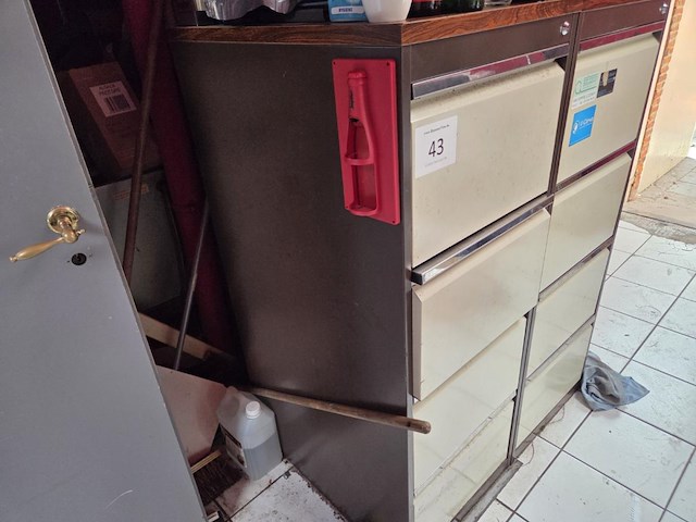2 vintage mentalen dossierkasten - afbeelding 2 van  3
