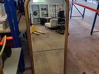 2 vintage spiegels in goudkleurige kader, 100x50 cm en 150x60 cm - afbeelding 4 van  6