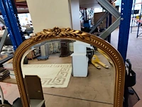 2 vintage spiegels in goudkleurige kader, 100x50 cm en 150x60 cm - afbeelding 6 van  6