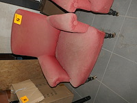 2 vintage stoffen zetels - afbeelding 2 van  3
