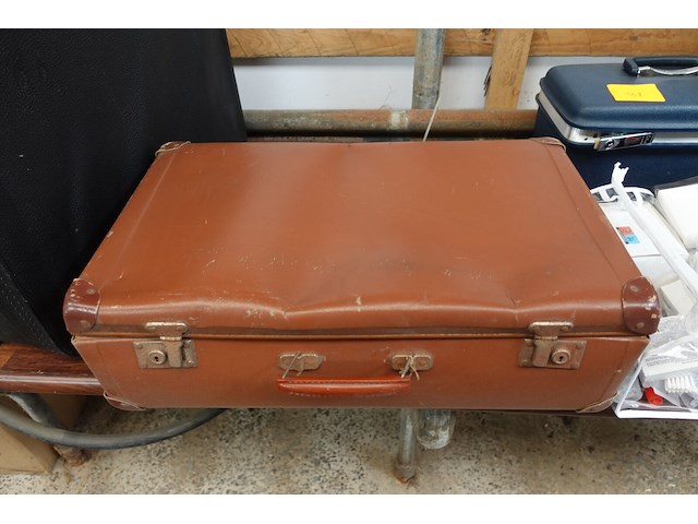 2 vintage valiezen - afbeelding 4 van  4