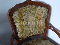 2 voltaire fauteuils van stof - afbeelding 1 van  2
