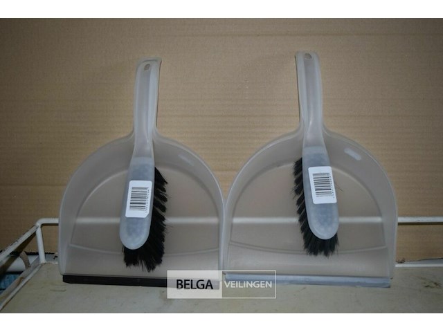 2 vuilblikje + borstel - afbeelding 1 van  1