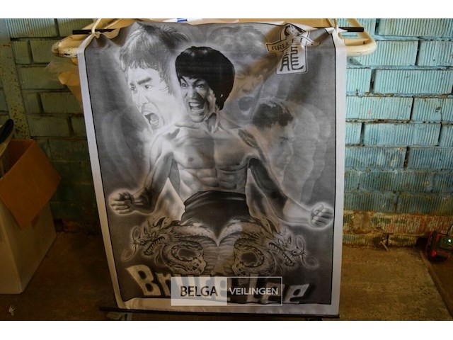 2 wanddeco bruce lee - afbeelding 1 van  1