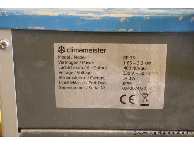 2 warmeluchtblazers climameister rp33 - afbeelding 2 van  2