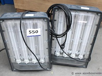 2 werflampen lena lighting 4x80w, werking niet gekend - afbeelding 1 van  5