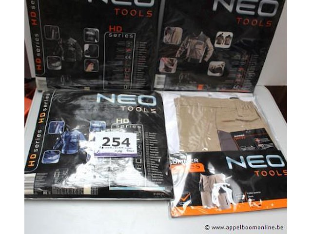 2 werkbroeken en 2 werkvesten neo tools m58 - afbeelding 1 van  1