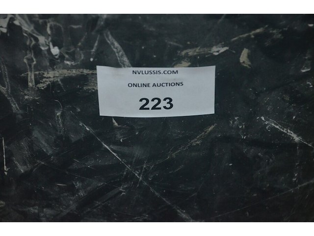 2 werkkoffers stanley met klein handgereedschap, transportkar op 4 wielen, 3 bouwhelmen, 3 mortelkuipen (10,11,12,13) - afbeelding 9 van  12