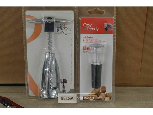 2 wijnkurkers en stop - afbeelding 2 van  5