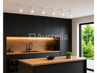 2 x 1-fase railverlichting set – 2 meter – wit – inclusief 6 x gu10 railspots - afbeelding 2 van  5