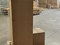 2 x 1 persoons ligbed met bijzettafel wit - afbeelding 3 van  7