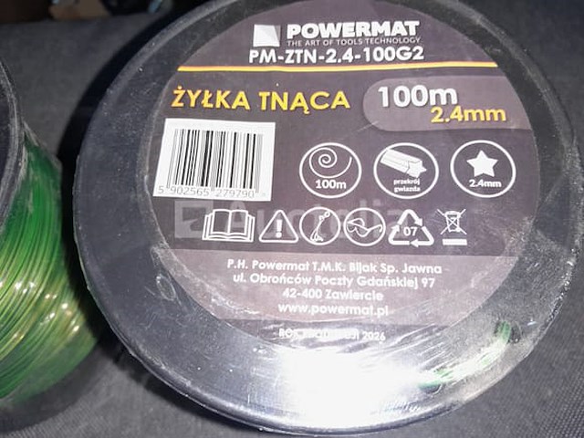 2 x 100 m draadspoelen, 45 mm kegelvormig bos voor hout - afbeelding 3 van  3