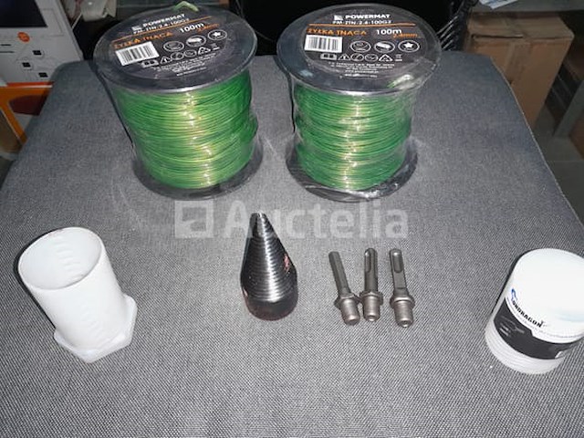 2 x 100 m draadspoelen, 45 mm kegelvormig bos voor hout - afbeelding 2 van  3