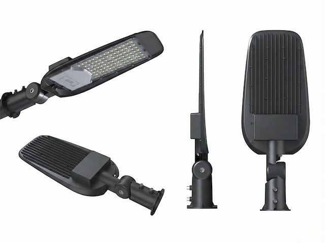 2 x 100w 3000k led straat verlichtingen waterdicht kantelbaar - afbeelding 2 van  6