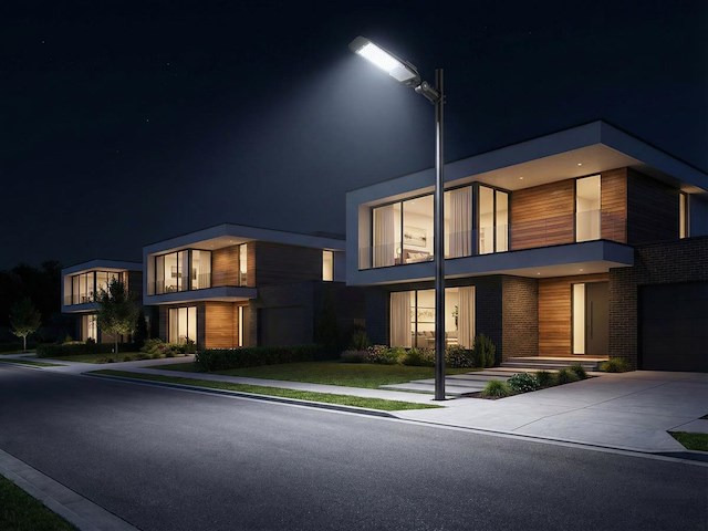 2 x 100w 3000k led straat verlichtingen waterdicht kantelbaar - afbeelding 4 van  6