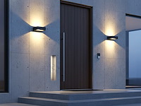 2 x 10w led zand zwart tuinlamp 14.5cm warm wit - afbeelding 6 van  9